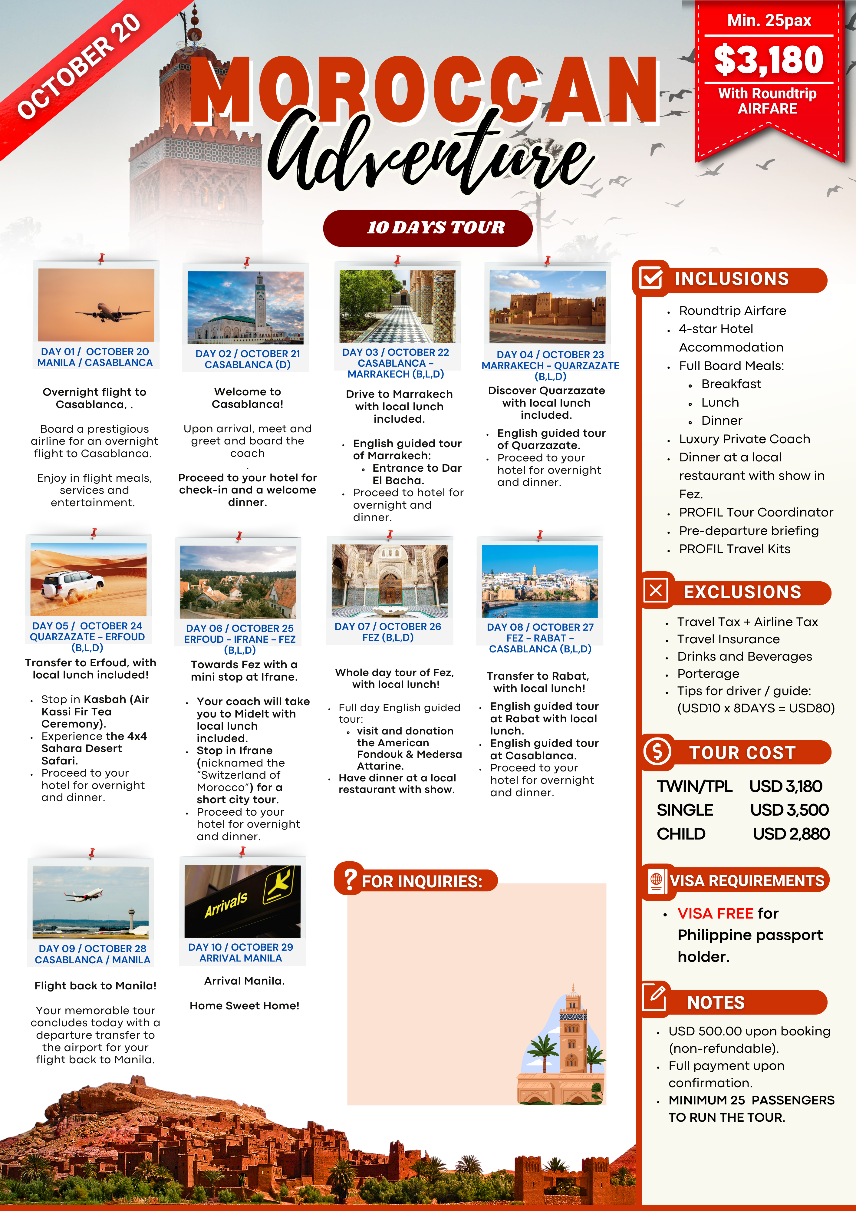 MOROCCAN ADVENTURE - OCTOBER 2026